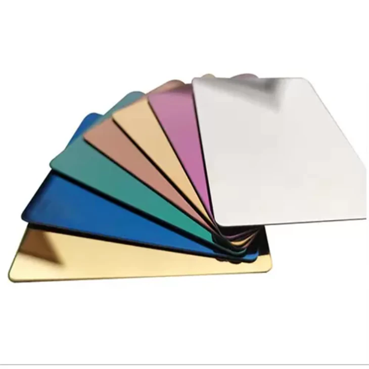 Placa d'acer de colors